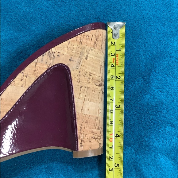 Marc by Marc Jacobs Patent Leather Cork Wedge Slides Sandals 36.5 - Picture 8 of 10